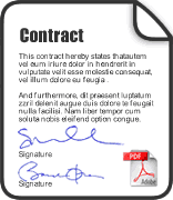 Facsimile of a signed home inspection contract